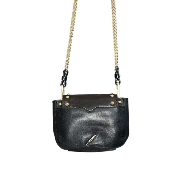 Stylish Black Studded Shoulder Bag - Picture 2 of 8